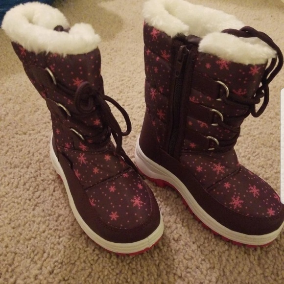 Apakowa Other - Apakowa Girls Insulated Fur Winter Boots Size 10.5 Apakowa Other - Apakowa Girls Insulated Fur Winter Boots Size 10.5